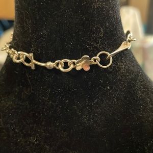 Custom made link hinged bracelet